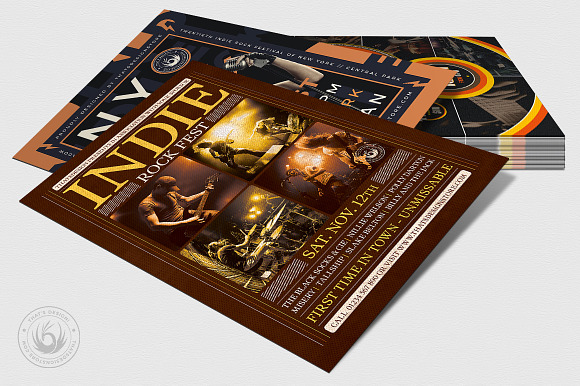 Indie Rock Flyer Bundle V2 in Invitation Templates - product preview 6
