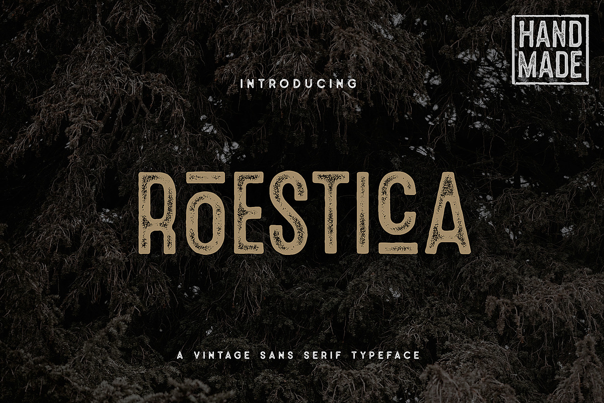 Roestica Vintage Sans Typeface in Display Fonts - product preview 8