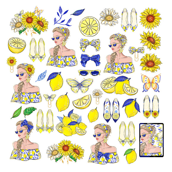 LET THE SUN SHINE clipart in Illustrations - product preview 3