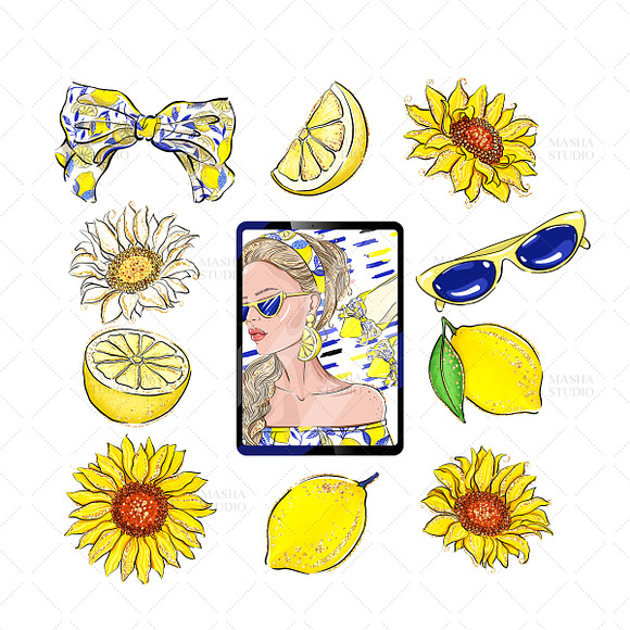 LET THE SUN SHINE clipart in Illustrations - product preview 5