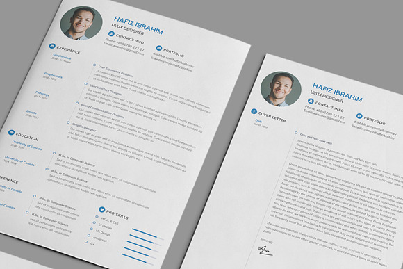 Clean Resume/CV in Letter Templates - product preview 2