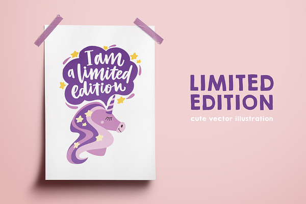 I am a limited edition lettering