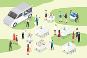 Catering service illustration