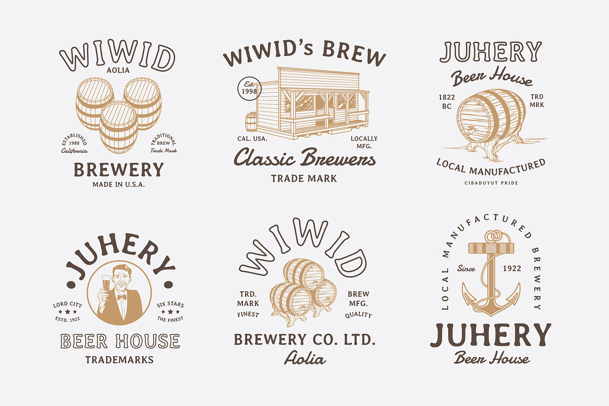 30 Vintage Badges Collection in Logo Templates - product preview 8