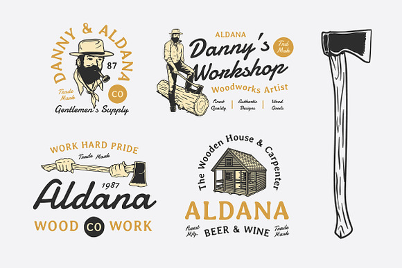 30 Vintage Badges Collection in Logo Templates - product preview 1