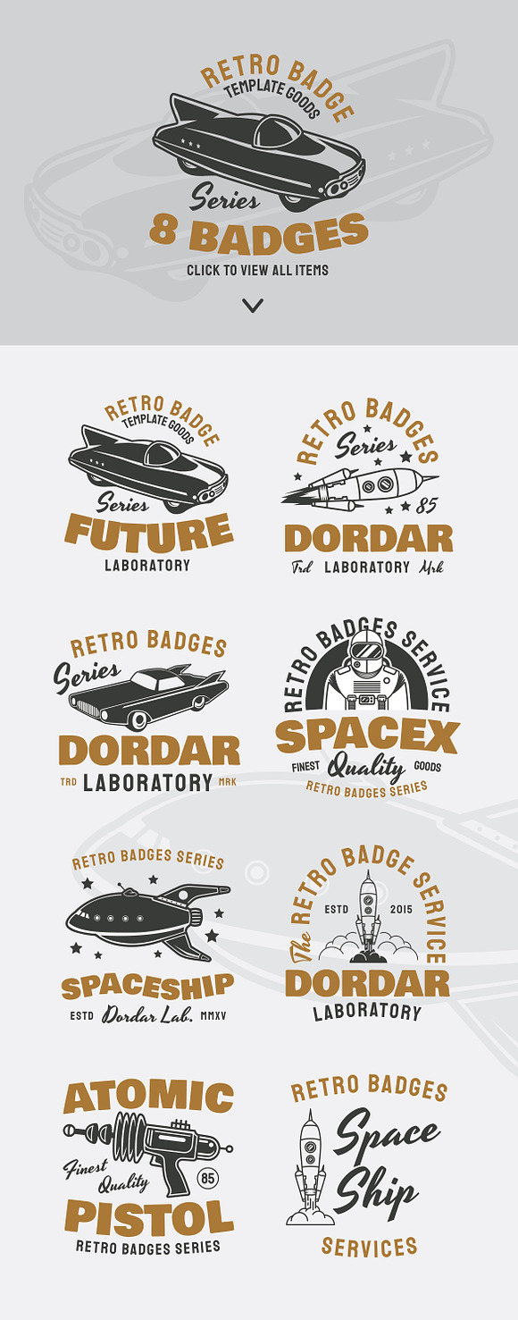 30 Vintage Badges Collection in Logo Templates - product preview 4