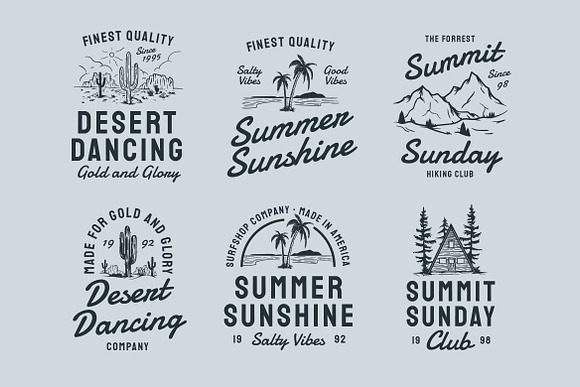 30 Vintage Badges Collection in Logo Templates - product preview 5