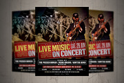 live Music Concert Flyer / Poster
