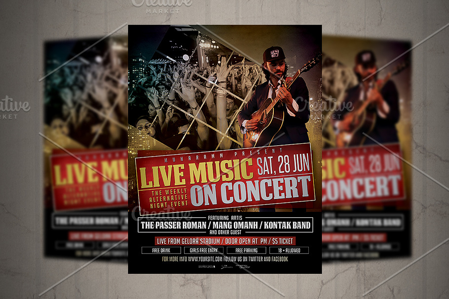 live Music Concert Flyer / Poster