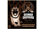 German Shepherd - vector set for t