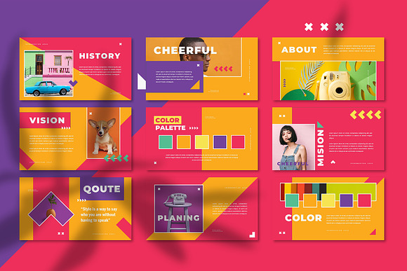 CHEERFUL - PowerPoint Template in PowerPoint Templates - product preview 2