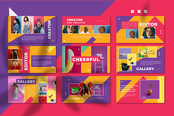 CHEERFUL - PowerPoint Template in PowerPoint Templates - product preview 4