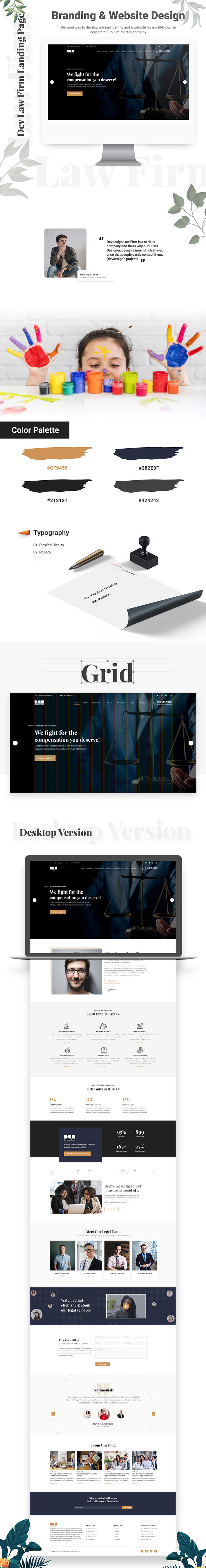 Dev Law Firm Landing Page in Landing Page Templates - product preview 1