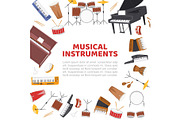 Musical instruments frame for live