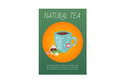 Natural tea, green, indian and