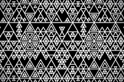 Black and white triangle geo pattern