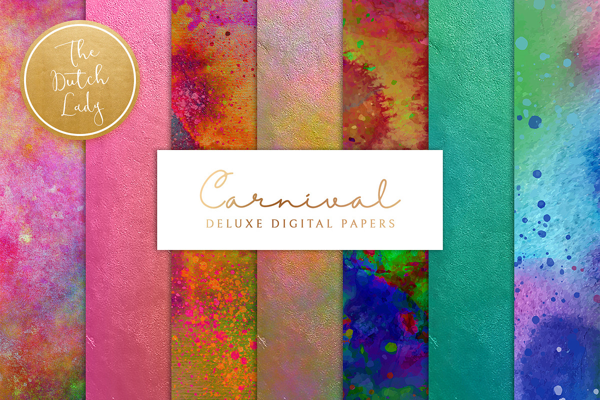 Digital Backgrounds Carnival & Holi in Textures - product preview 8