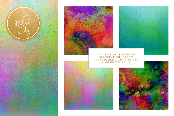 Digital Backgrounds Carnival & Holi in Textures - product preview 1