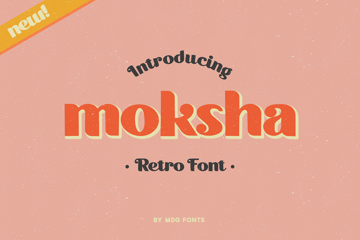 Moksha Font - Retro Style in Fonts - product preview 8