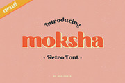 Moksha Font - Retro Style