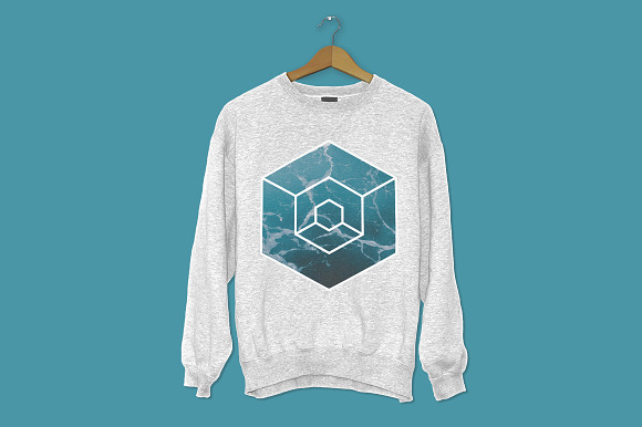 Bold Hexagonal Overlays in Print Mockups - product preview 6