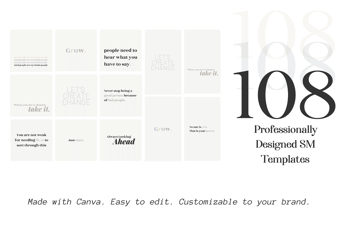 108 Canva Templates - Quotes in Instagram Templates - product preview 8