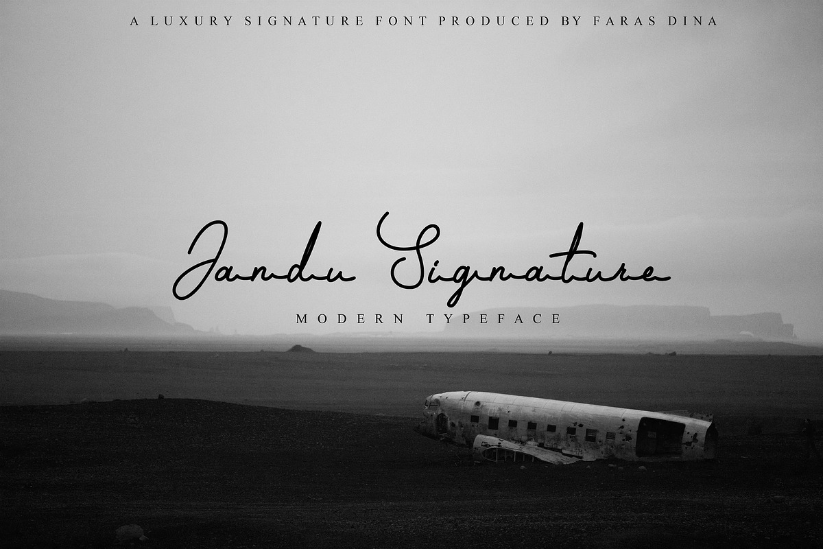 Jandu Signature in Script Fonts - product preview 8