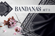 Bandanas Silk Scarf Set 3