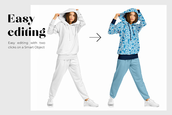 Female Sport Suit Mockup Set in Product Mockups - product preview 2