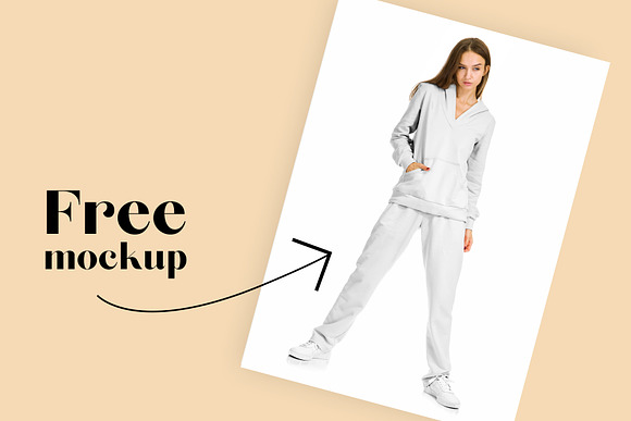 Female Sport Suit Mockup Set in Product Mockups - product preview 7