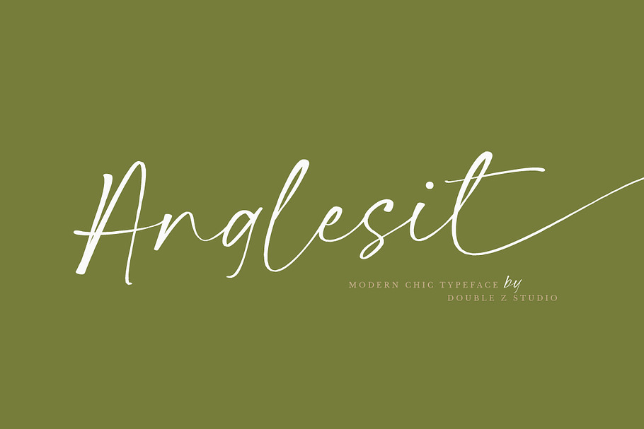 Anglesit - Modern Casual Chic Font in Script Fonts - product preview 8