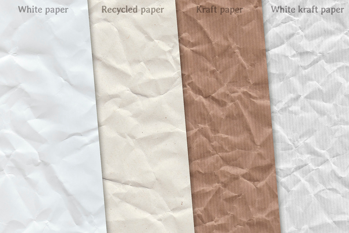 Crumpled paper patterns in Textures - product preview 8
