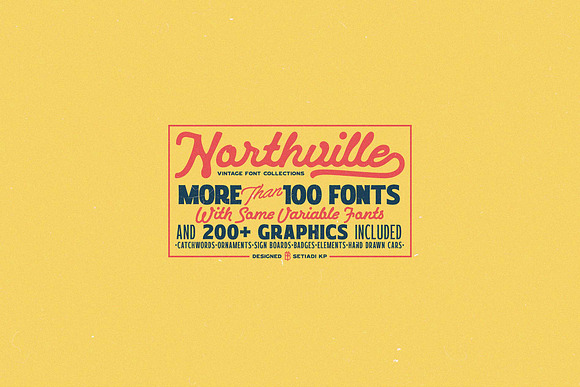 Northville Vintage Font Collections in Display Fonts - product preview 9