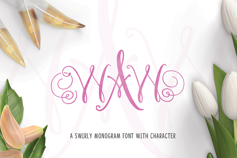 WAW Monogram Font in Symbol Fonts - product preview 8