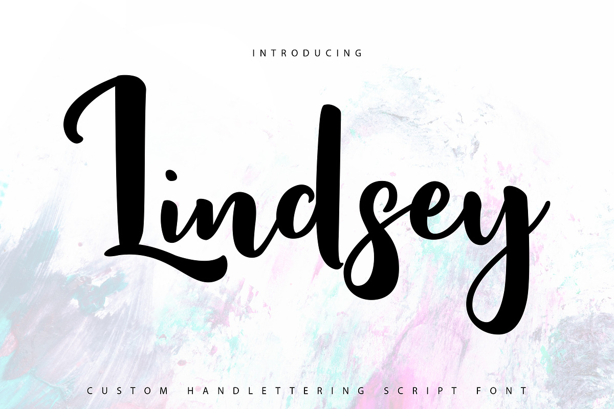 Lindsay | Custom Handlettering Scrip in Script Fonts - product preview 8