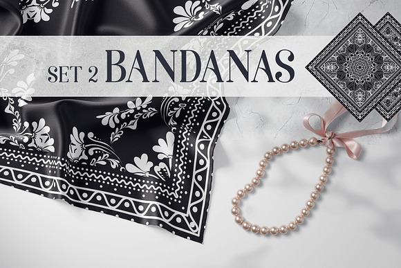 Bandanas Big Bundle in Illustrations - product preview 3