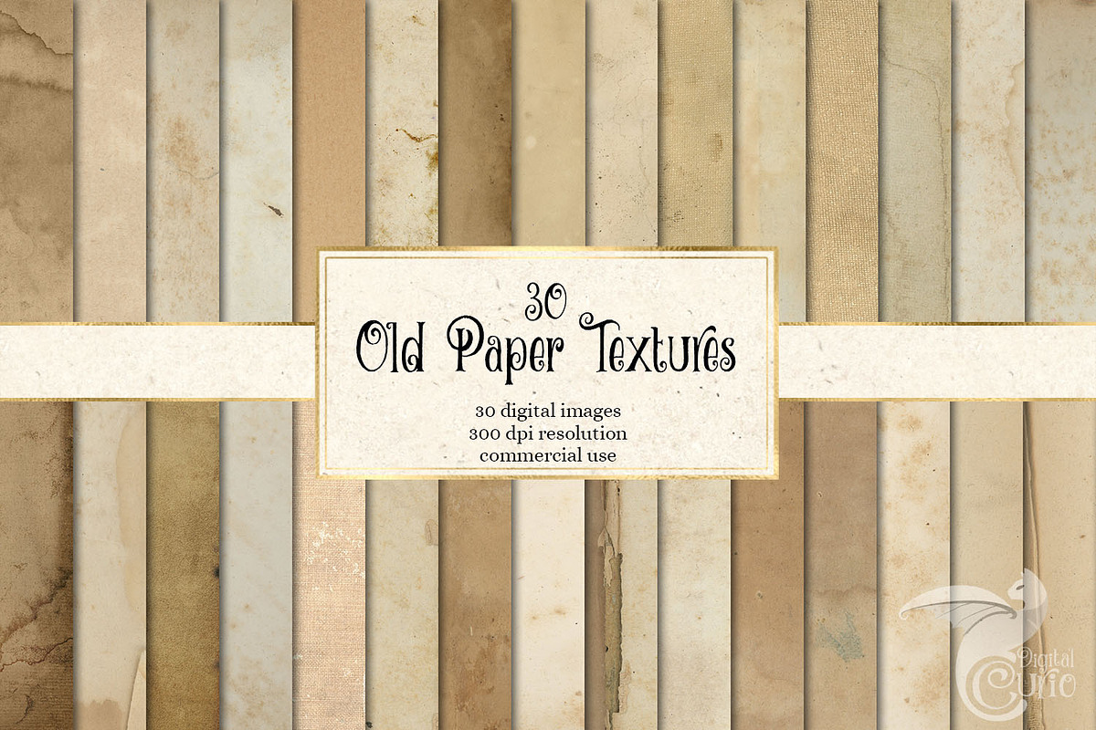 30 Old Paper Textures in Textures - product preview 8