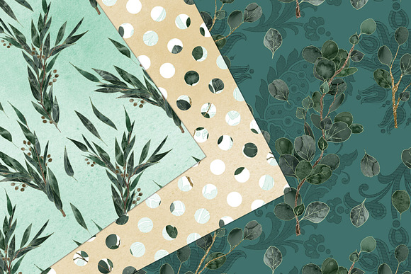 Eucalyptus Digital Paper in Patterns - product preview 1