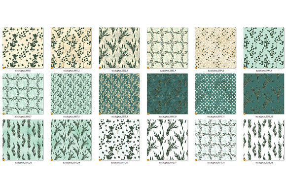 Eucalyptus Digital Paper in Patterns - product preview 4