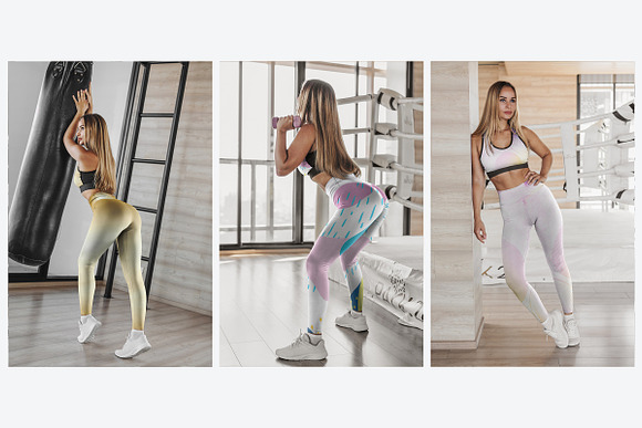 Leggings Mock-Up Gym Style in Product Mockups - product preview 2