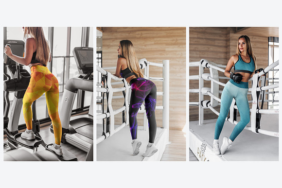 Leggings Mock-Up Gym Style in Product Mockups - product preview 4