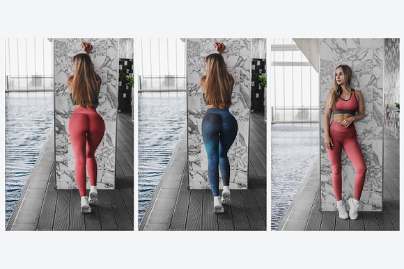 Leggings Mock-Up Gym Style in Product Mockups - product preview 8