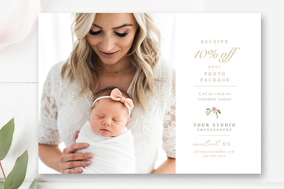 Photography Promo Flyer Template in Postcard Templates - product preview 4