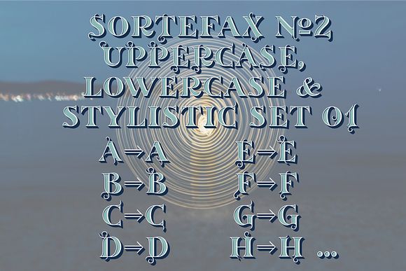 Sortefax No2 - SVG color font in Display Fonts - product preview 5