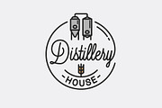 Distillery house logo.