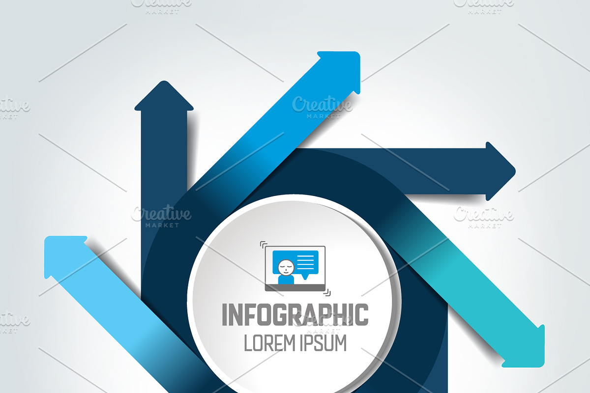 Circle chart, infographic, diagram. in Illustrations - product preview 8
