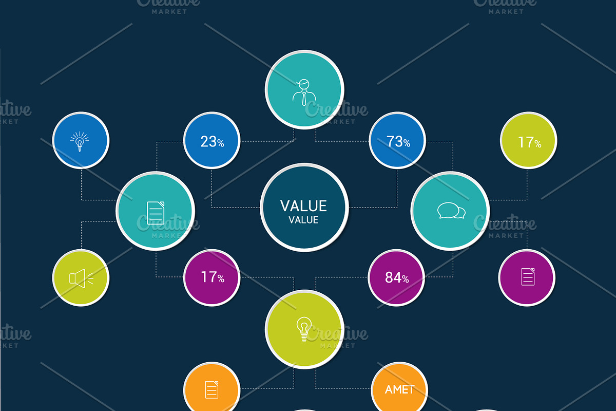 Infographics flow chart. in Illustrations - product preview 8