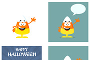 Candy Corn Flat Design Collection