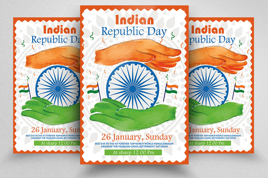 Indian Republic Day Flyer/Poster in Flyer Templates - product preview 8