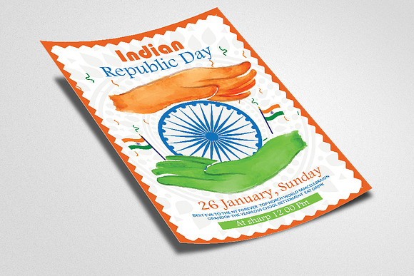 Indian Republic Day Flyer/Poster in Flyer Templates - product preview 1